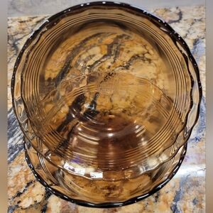 Pyrex Fireside Amber Glass Bake 'N Eat Dishes by Corning 3 16oz Bowls